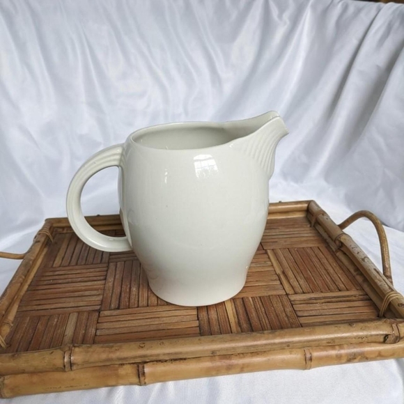 Woods Ivory Ware England White Pitcher - Picture 3 of 6